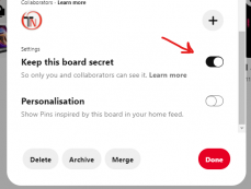 How To Unhide A Board On Pinterest