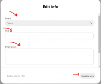 Edit Pin Info