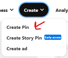 create a pin